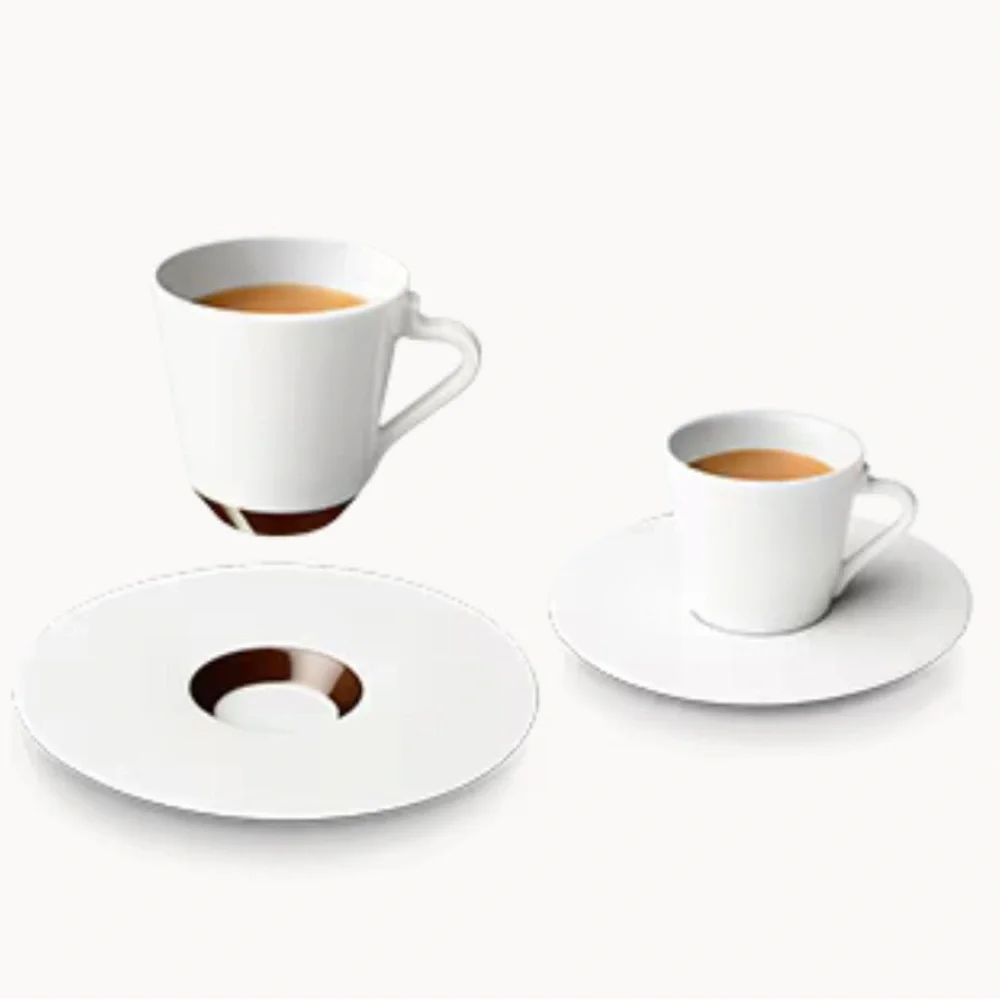NESPRESSO x ANDREE PUTMAN Ritual Collection Cup & Saucer Set French Minimalist